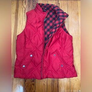 Red Vest. Reversible